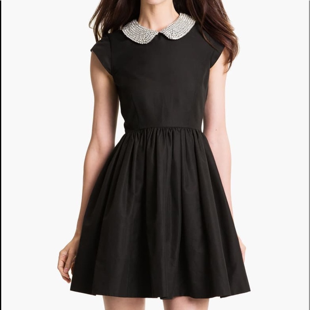 Kate Spade Kimberly RhinestoneCrystal Collar Dress